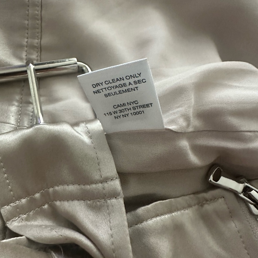 Cami NYC Satin silk moto Jacket M - Picture 9 of 9